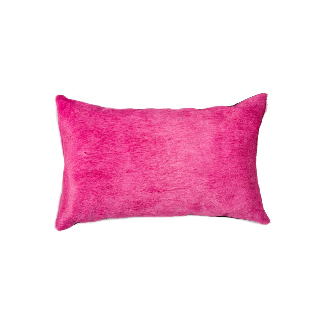 Natural Torino Cowhide Pillow Fuchsia 100% Indian Cowhide 1-Piece